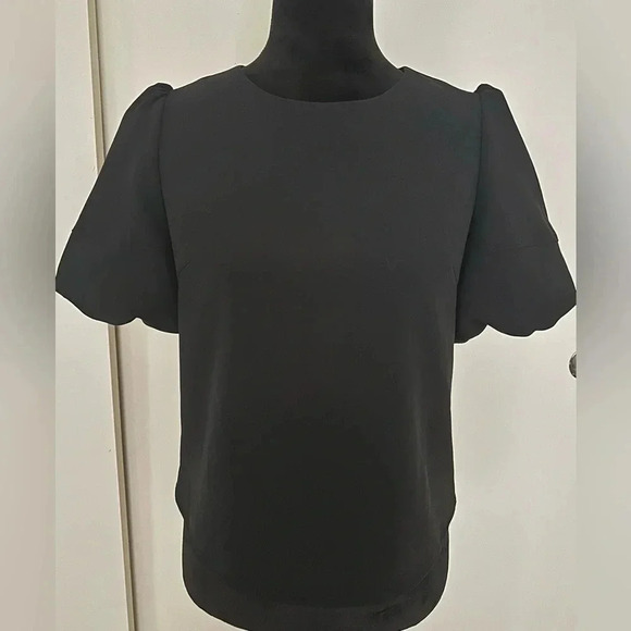 J.ING Puff Sleeve Black Blouse - Size S - Picture 2 of 6